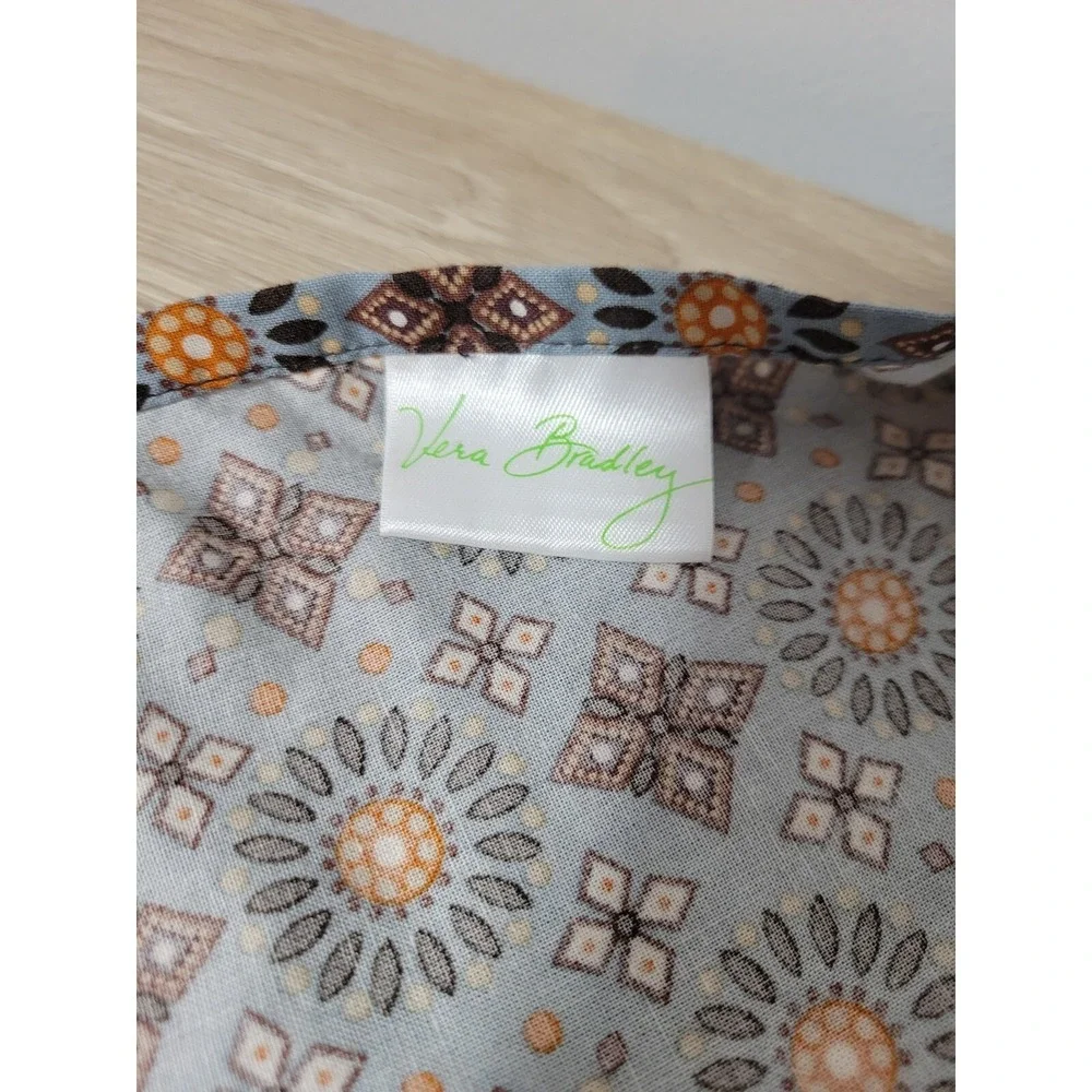 Vera Bradley Half Apron Canyon Brown Blue Orange Design‎